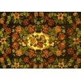 thumbnail image 1 of Ahgly Company Machine Washable Indoor Rectangle Medallion Yellow French Area Rugs, 4' x 6', 1 of 4
