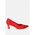 thumbnail image 6 of Madhara Heart-Shaped Rhinestones Pumps, 6 of 11