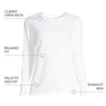 thumbnail image 4 of Lands' End Women's Petite Supima Cotton Relaxed Long Sleeve Crew Neck T-Shirt, 4 of 5