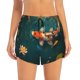 thumbnail image 2 of Balery Koi Pond Lilies Pantalones cortos deportivos para mujer con forro y dos bolsillos, elásticos, para entrenamiento, gimnasio, yoga-XX-Large, 2 of 7