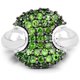 thumbnail image 3 of 1.82 Carat Genuine Chrome Diopside .925 Sterling Silver Ring QJ Model, 3 of 3