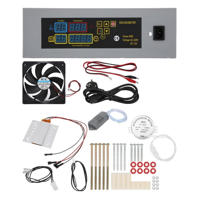 Mini incubadora HTMC‑7 DIY con Control de temperatura y volteador automático de huevos, incubadora Digital para aves de corral, enchufe de 220V UE