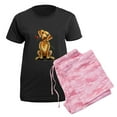 thumbnail image 5 of CafePress - Red Dachshund Lover Women's Dark Pajamas - Women's Short Sleeve Print T-Shirt and Pants Dark Cotton Pajama Set, 5 of 7