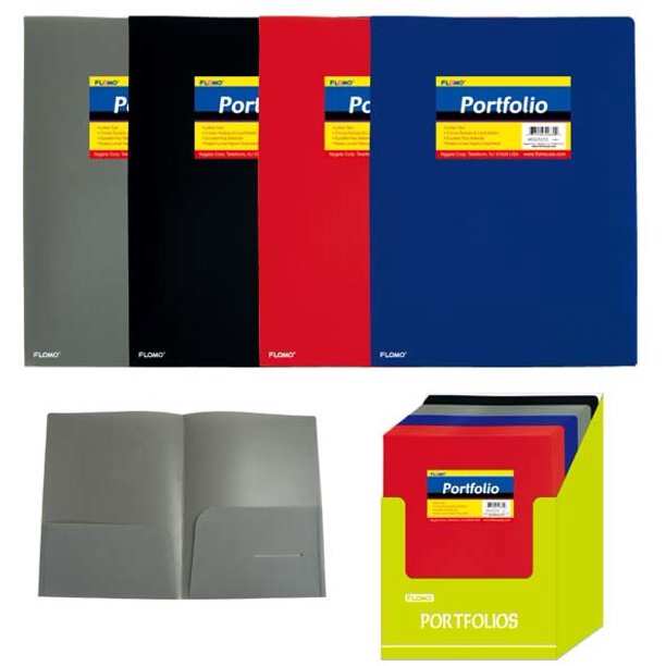 Poly Portfolio Folder with Two Inner Pockets (Style 27D) Case Pack 48