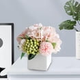 thumbnail image 4 of Florero artificiales Seda Arreglos florales Decoración Rosa Zulema Florero de flores falsas, 4 of 8