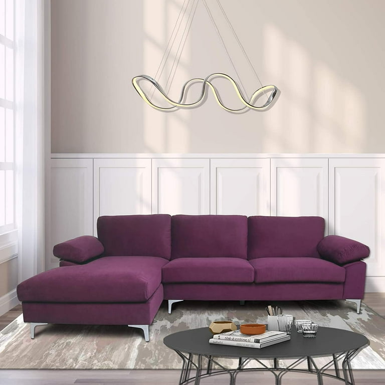 Sectional Sofa with Chaise Lounge L Shaped Couch for Living Room