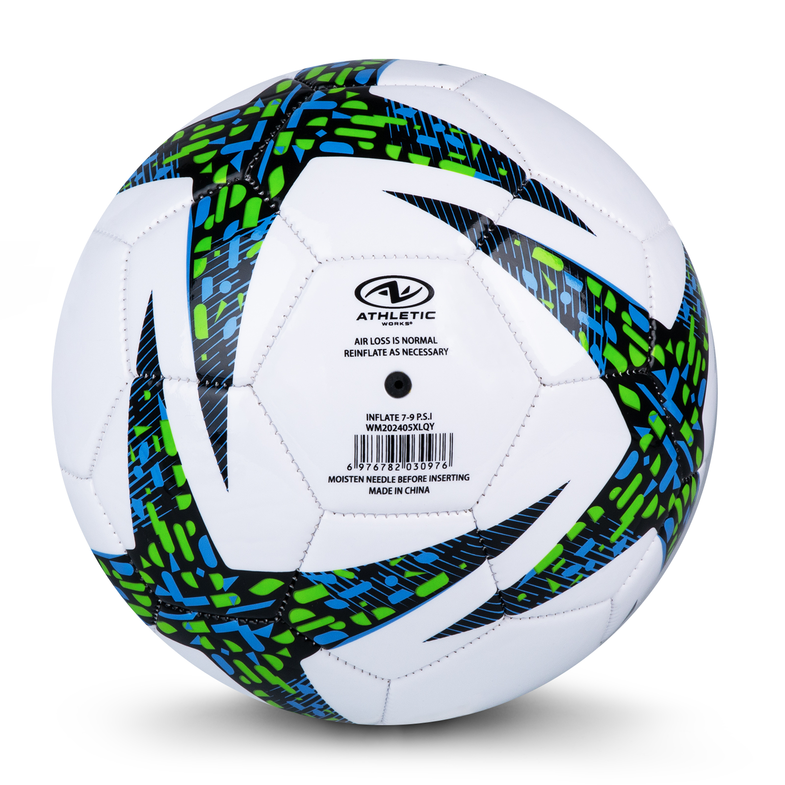 Athletic Works Size 3 Soccer Ball, Blue