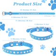 thumbnail image 2 of Mumup 3Pack Small Dog Collars Bling Puppy Collars Diamond Pet Collars PU Leather Sparkly Rhinestone Glitter Adjustable Jewelry Neck Collars for Small Pet, 2 of 7