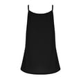 thumbnail image 5 of TKLPEHG Women'S Sleeveless Tops Crew Neck Pleated Spaghetti Strap Camisole Tank Top Sleeveless T Shirt Loose Solid Color Casual Comfy Summer Clothes Lightweight Fashion Blouses (Black,M), 5 of 6