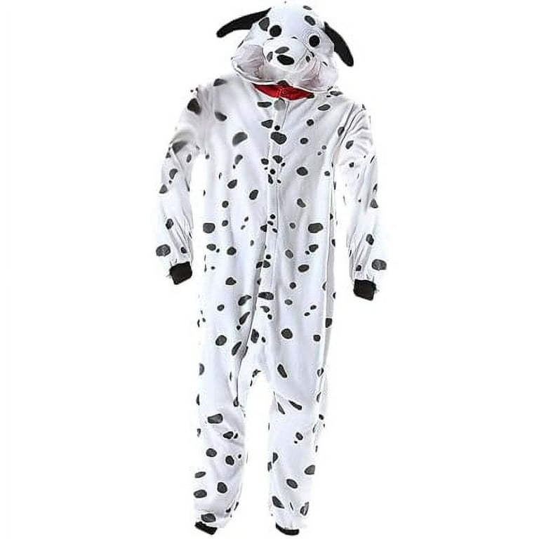 Dalmatian Costume Adult White Black Jumpsuit Dalmatian Costume Adult White Black Jumpsuit