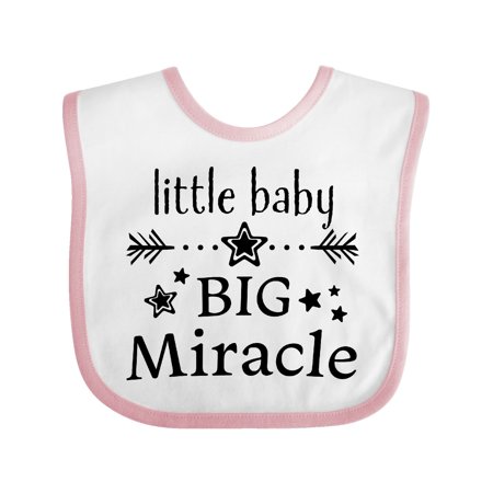 

Inktastic Little Baby Big Miracle Gift Baby Boy or Baby Girl Bib