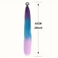 thumbnail image 4 of Synthetic Colorful Braiding Hair Pre Stretched 26 Inch Extensions for Stage Party Halloween Costume Cosplay (Pack of 2), 4 of 4