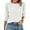 White, variant on Blouses for Women 3/4 Sleeve Tunic Tops Dressy Casual Summer Shirts Crew Neck Loose Womens Clothes Fashion T-Shirts