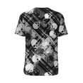 thumbnail image 2 of Daiia Seamless Pattern With Skulls Mens Baseball Jersey Button Down Shirts Short Sleeve Sports Uniforms-XX-Large, 2 of 9