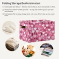 thumbnail image 5 of Coolnut Love Heart Foldable Storage Basket for Shelves, Collapsible Sturdy Storage Bin with Handles, Canvas Storage Cube for Organizing Closet 2PC Home Decor, 5 of 7