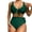 Green, variant on Gubotare Womens Bikini Tops Women's Two Pieces Swimsuit Solid Color Tie Side Top High Waisted Bikini Set,Green S