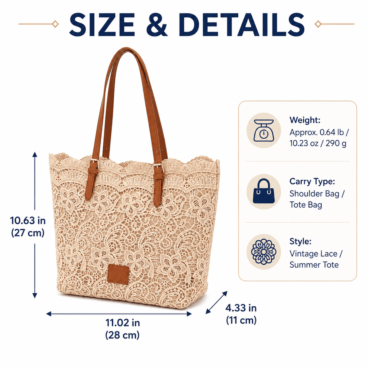 Vintage Lace Shoulder Bag for Women, Crochet Purse Summer Handbag 2026, Lightweight Tote Bag for Beach Travel Shopping