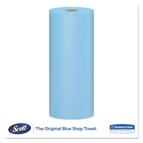 Scott Shop Towels Original (75147), Blue, 55 Sheets/Standard Roll, 12 Rolls/Case, 660 Towels/Caseee