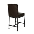 thumbnail image 5 of Dark Brown Upholstered Industrial Counter Stool (2) - Style, Metal Pipeline Stools ( Of 2) Upholstery, 5 of 7