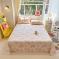 1pc 100 Cotton Flat Sheet Floral Style Bedsheet Skinfriendly Home Bed