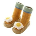 thumbnail image 3 of Akiihool Baby Slipper Socks Baby Boys Girls Soft Plush Slippers Animal Boots Toddler Crib Shoes Winter House Shoes (Yellow,13), 3 of 5