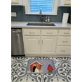 thumbnail image 3 of Caroline's Treasures BB2889RUG Maison pour Chien Bull Terrier Rouge & Blanc Tapis en Mousse à Mémoire Lavable en Machine, 3 of 4