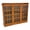 Cherry, variant on Pemberly Row Contemporary Mission Oak 3 Door Display Bookcase in Cherry