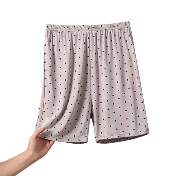 yillto Women's Plus Size Pajama Shorts Elastic Waist Loungewear Loose Bottoms Soft Comfy Sleepwear Pjs
