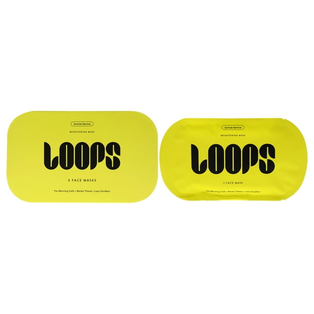 Mascarilla iluminadora Sunrise Service de Loops para mujeres - Mascarilla de 5 piezas