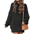 thumbnail image 1 of LinYooLi Women Sweater Tops Oversized Cable Knit Long Sleeve Ribbed Winter Sweater Tops Chunky Pullover Fall Tops, 1 of 2