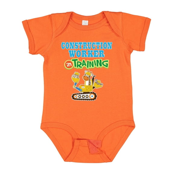 Inktastic Construction Worker in Training Boys or Girls Baby Bodysuit