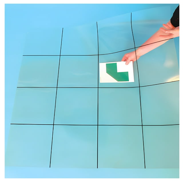 TTS Transparent Grid Mat 60 x 60 cm for Bee-Bot and Blue-Bot Coding Robots – 4×4 Clear Learning Play Mat, Perfect Gift for Young Coders & STEM Education (No Pocket)