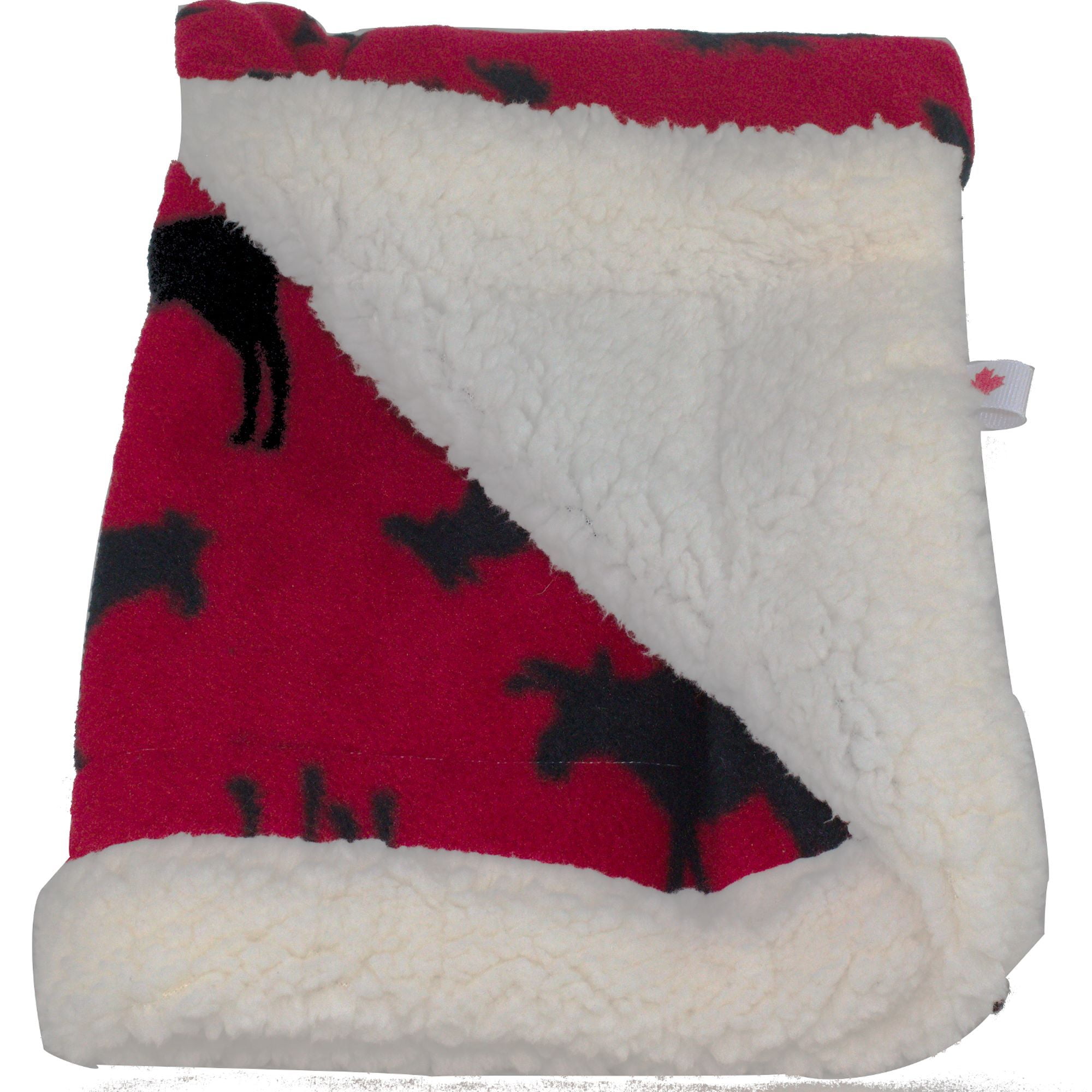 CosyCare CosyToes Mountain Fleece Sherpa Baby Blanket Red 36 in