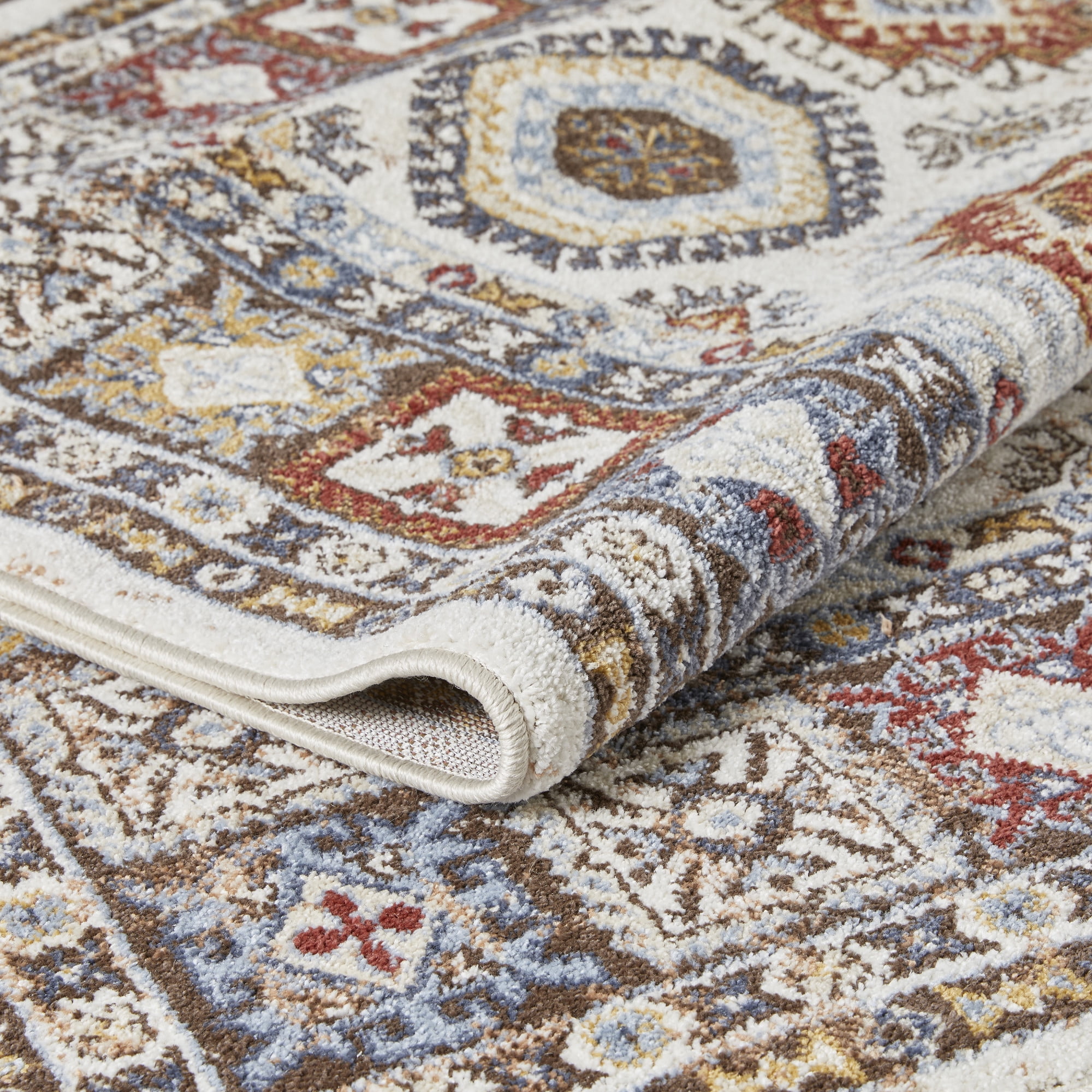Loomaknoti Alsbrooke Delary 5' x 7' Cream/Beige Oriental Indoor Area Rug