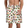 thumbnail image 1 of Balery Christmas Hat Cute Puppy Traje de Baño Estilo Hawaiano para Hombre, Shorts de Secado Rápido con Bolsillos-3X-Large, 1 of 6