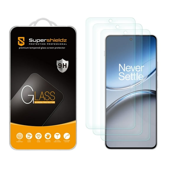 (3 Pack) Supershieldz Designed for OnePlus (Nord 4) Tempered Glass Screen Protector, Anti Scratch, Bubble Free