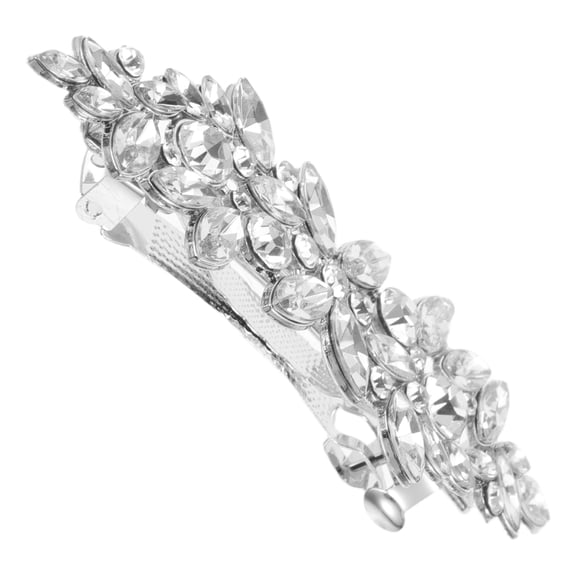 UPOUART Sparkly Hair Clips Bridal Hair Pin For Women Everyday Wear Silver 1Set