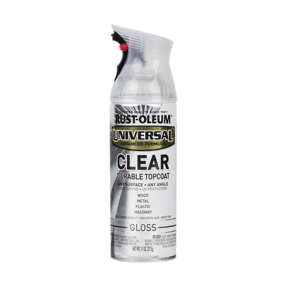 Clear, Rust-Oleum Universal All Surface Interior/Exterior Gloss Spray Paint, 11 oz