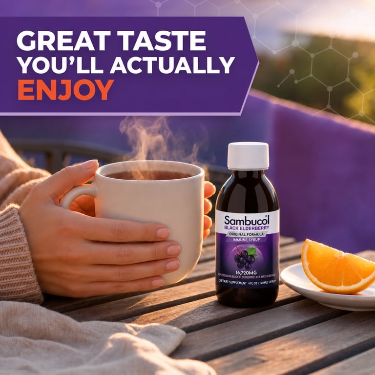 Sambucol Black Elderberry Original Immune Support Syrup, 4oz photo 5