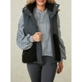 thumbnail image 5 of KelaJuan Women's Autumn Winter Vest Coat Hooded Contrast Color Sleeveless Drawstring Puffer Jacket, 5 of 7