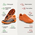 thumbnail image 5 of &nbsp;Vizari USA Infinity Soccer Cleats for Kids – Lightweight, Durable Youth Firm Ground Soccer Shoes for Boys and Girls - Orange, 12, 5 of 6