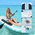 thumbnail image 5 of LIFERECORD Inflatable Stand Up Paddle Board 10.5ft with SUP Accessories, 2-in-1 Aluminum Paddle, Wide Stable Design Non-Slip Deck, Ultra Portable iSUP with Backpack for Adults Youth Beginners, 5 of 9