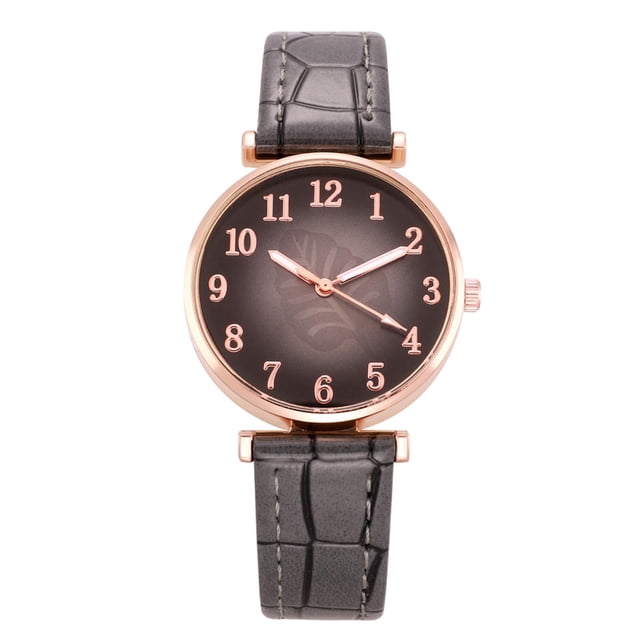 Fiudx Ofertas y liquidaciones Nuevo reloj de moda con correa para mujer, pulsera de cuarzo de ocio para mujer, pulsera con caja de regalo
