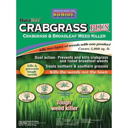 Bonide Fertilizer-Duraturf Crabgrass Plus Weed Killer 5000 Sq. (Best Fertilizer And Weed Killer For Zoysia Grass)