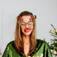 thumbnail image 7 of Jiyike 3pcs Christmas Glitter Eyeglasses Creative Antler Glasses Elk Shape Glasses Costume Accessory Novelty Xmas Glasses Photo Props Funny Eyewear Party Favors, 7 of 7