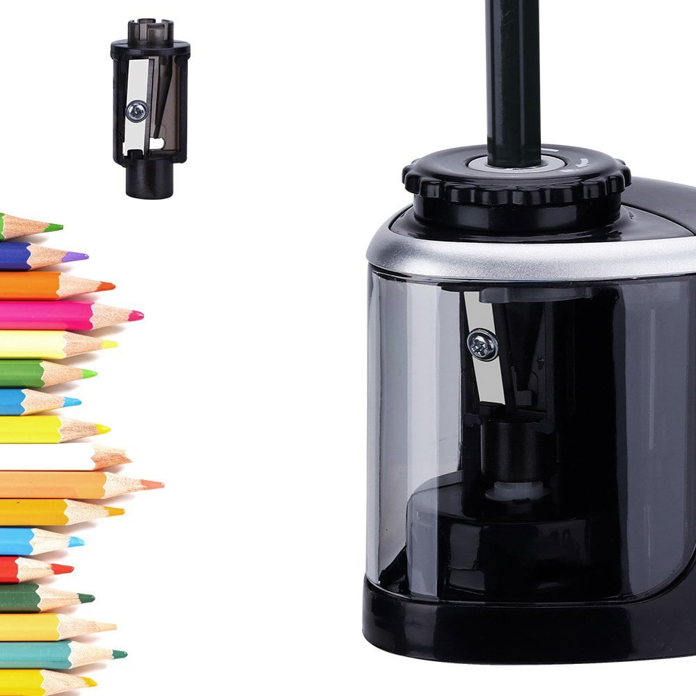 Tomshine Electric Pencil Sharpener,Battery Operated for 6-8mm Pencil for Students Home Office School Supplies, Black