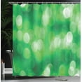 thumbnail image 3 of Ambesonne Abstract Shower Curtain, Green Colors Bokeh Rounds, 69"Wx84"L, Green, 3 of 4