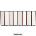 thumbnail image 7 of Red Lantern 4 ft. Short Window Pane Shoji Screen - Rosewood - 8 Panels, 7 of 7