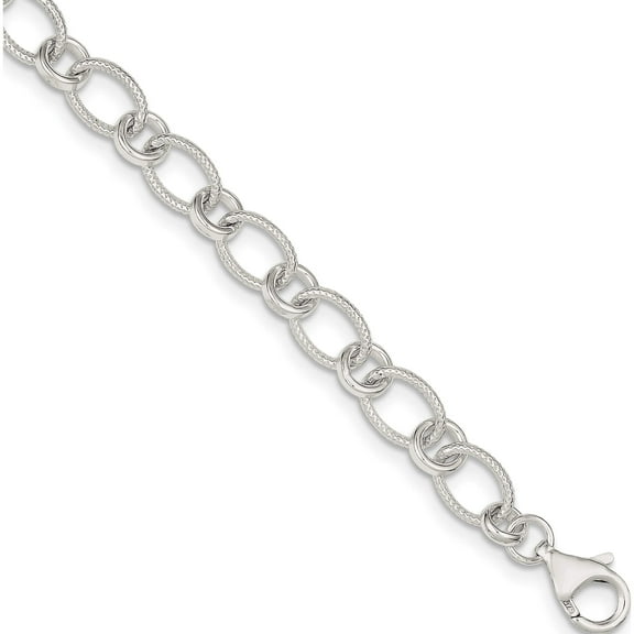 Sterling Silver Bracelet (8.5 X 7) Made In India qg2225-8.5