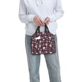 thumbnail image 6 of Pofeuu Skull flower leaf colorful Print Lunch Bag Lunch Box Insulated Lunch Bag Adult Lunch Box for Men and Women, 6 of 8